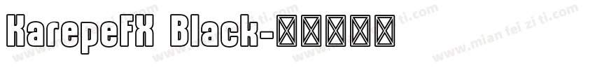 KarepeFX Black字体转换